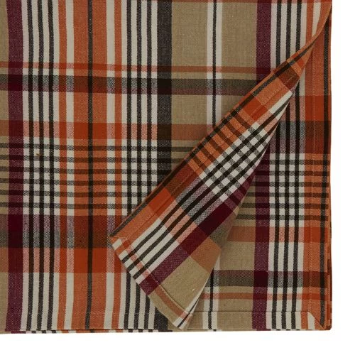 Best reviews of 🛒 Saro Lifestyle Multi Color Plaid Cotton 16''x72'' Table Runner Multi 😀 - Image 2
