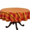 Wholesale 😉 Saro Lifestyle Harvest Plaid 72 inch Round Tablecloth 💯