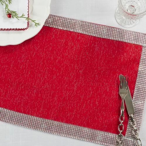 Coupon ๐ Saro Lifestyle Holiday Studded Border Placemats Set of 4 White ๐ - Image 3