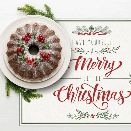 Flash Sale ๐ฅฐ A and A Story Have Yourself a Merry Little ๐ Christmas Placemats Set of 4 ๐ - Image 4