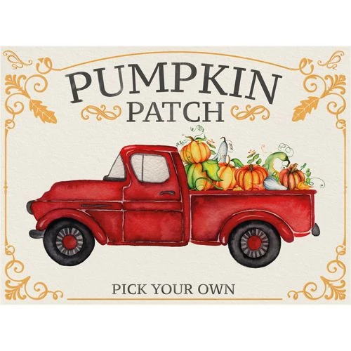 Deals 🥰 A and A Story Pumpkin Patch Truck Fall Placemats Set of 4 🤩