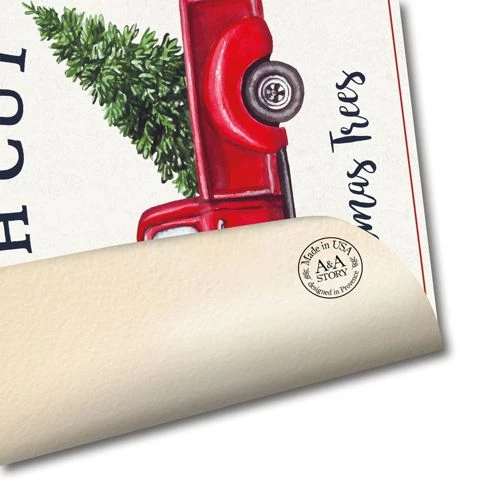 Budget ๐ A and A Story Fresh Cut ๐
Christmas Trees Placemats Set of 4 โจ - Image 3