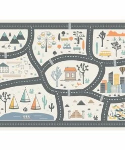Outlet ๐ A and A Story Kids On the Road Waterproof Stain Resistant Vinyl Placemats Set of 2 ๐คฉ