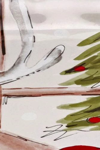 Budget ๐ Casafina ๐ Christmas Deer Friends Square Tray โญ - Image 3