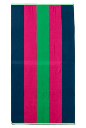 Cheapest ๐งจ Rugby Stripe Beach Towel Violet Rose Stripe โ - Image 8