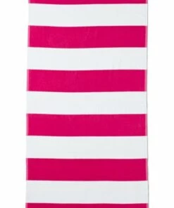 Promo 🎉 Cabana Rugby Stripe Beach Towel Black Cabana Stripe 🎁