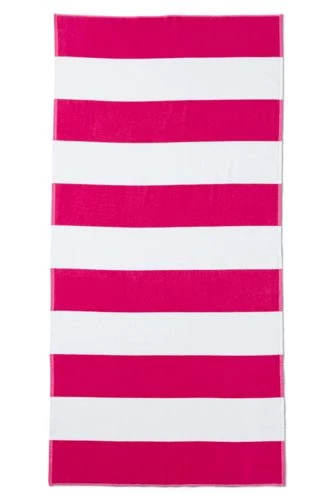 Promo ๐ Cabana Rugby Stripe Beach Towel Black Cabana Stripe ๐
