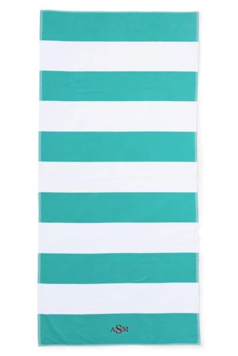 Promo ๐ Cabana Rugby Stripe Beach Towel Black Cabana Stripe ๐ - Image 7