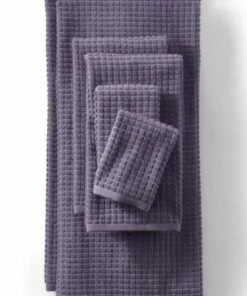 Cheapest 😉 Premium Supima Cotton Waffle 6-Piece Towel Set Canterbury Blue ⌛