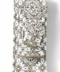 Top 10 ๐งจ Premium Supima Cotton Jacquard 6-Piece Bath Towel Set Bering Sea Blue Tile โ