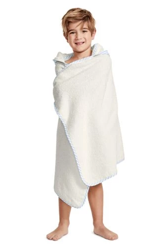 Outlet ๐ Kid's Cotton Pattern Hooded Towel Soft Tea Rose Stripe ๐ - Image 3