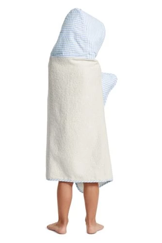 Outlet ๐ Kid's Cotton Pattern Hooded Towel Soft Tea Rose Stripe ๐ - Image 4