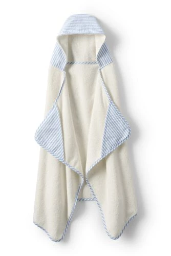 Outlet ๐ Kid's Cotton Pattern Hooded Towel Soft Tea Rose Stripe ๐ - Image 8