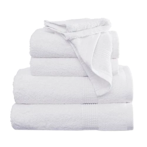 Best Sale ๐งจ Truly Calm Antimicrobial Cotton Bath Towel 6 Piece Set White ๐ - Image 11