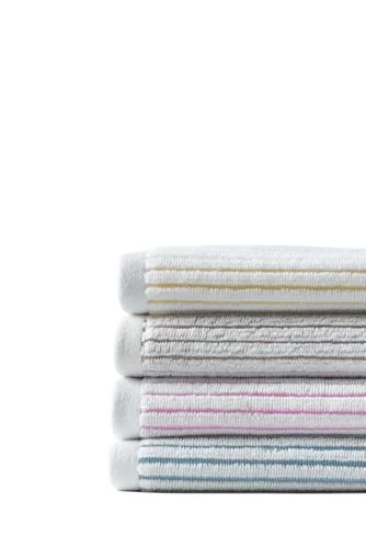 Brand new โค๏ธ Premium Supima Cotton Textured stripe 6-Piece Towel Set Wild Blossom Stripe ๐ - Image 2