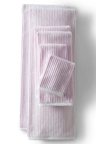 Brand new โค๏ธ Premium Supima Cotton Textured stripe 6-Piece Towel Set Wild Blossom Stripe ๐ - Image 5