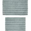 Best Sale 🛒 Cannon Cotton Striped Reversible Soft-Touch Bath Rug 2 piece set Silver 😉