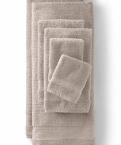 Best deal 🎉 Organic Turkish Cotton 6-Piece Towel Set Light Stone 🎉