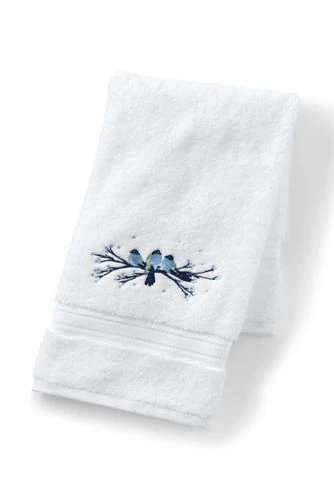 Cheapest ๐คฉ Draper James x Lands' End Embroidered Supima Hand Towel Love Birds โค๏ธ - Image 5