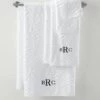 Flash Sale ⭐ Supima Cotton Sculpted Hand Towel White Diamond ❤️