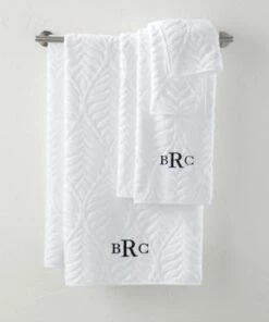 Flash Sale ⭐ Supima Cotton Sculpted Hand Towel White Diamond ❤️