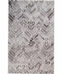 Discount ⭐ Feizy Rugs Asher Geometric Motif Rug Gray/Natural ✨
