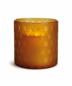 Coupon ⭐ Napa Home and Garden Soren Etched Glass Hurricane Plum ❤️