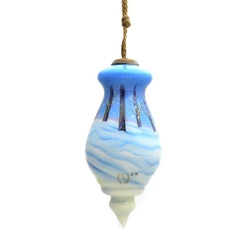 New ๐ Inner Beauty Violin Snowman Couple Spire Glass Ornament ๐ - Image 2