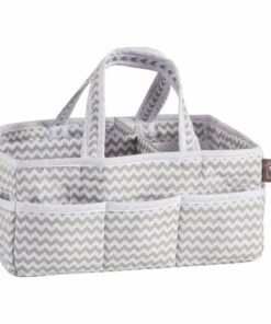 Buy 🥰 Trend Lab Dove Gray Chevron Storage Caddy ✨