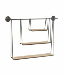 Wholesale 💯 Kalalou Wood and Metal Triple Hanging Shelf 🎁