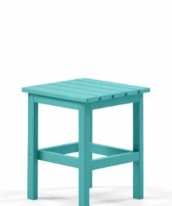 Outlet ❤️ All-Weather Recycled Adirondack 15" Side Patio Table Navy 🛒