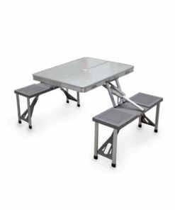 Wholesale 💯 Picnic Time Aluminum Portable Picnic Table With Seats 🎁