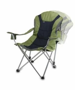 Top 10 👍 Picnic Time Reclining Camping Chair Navy Blue/Gray 🔔