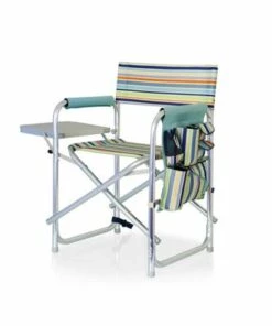 Brand new 👏 Picnic Time Stripe Sports Chair Brown/Beige/Red 👏