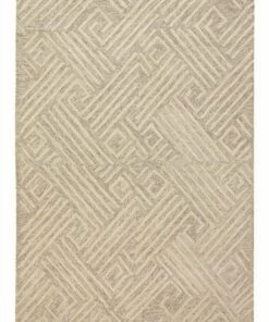 Brand new 💯 Feizy Rugs Modern Geometric Design Wool Area Rug Ivory/Natural 🌟