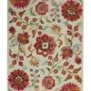 Brand new 🎁 Nourison Bahari Gray Floral Wool Area Rug Gray Multi 💯
