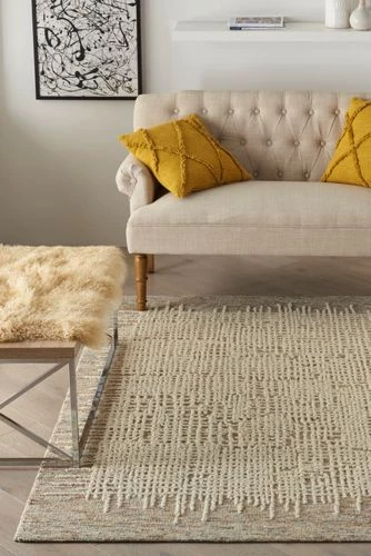 Cheap 🌟 Nourison Vail Border Wool Area Rug Ivory Multi ✨ - Image 2